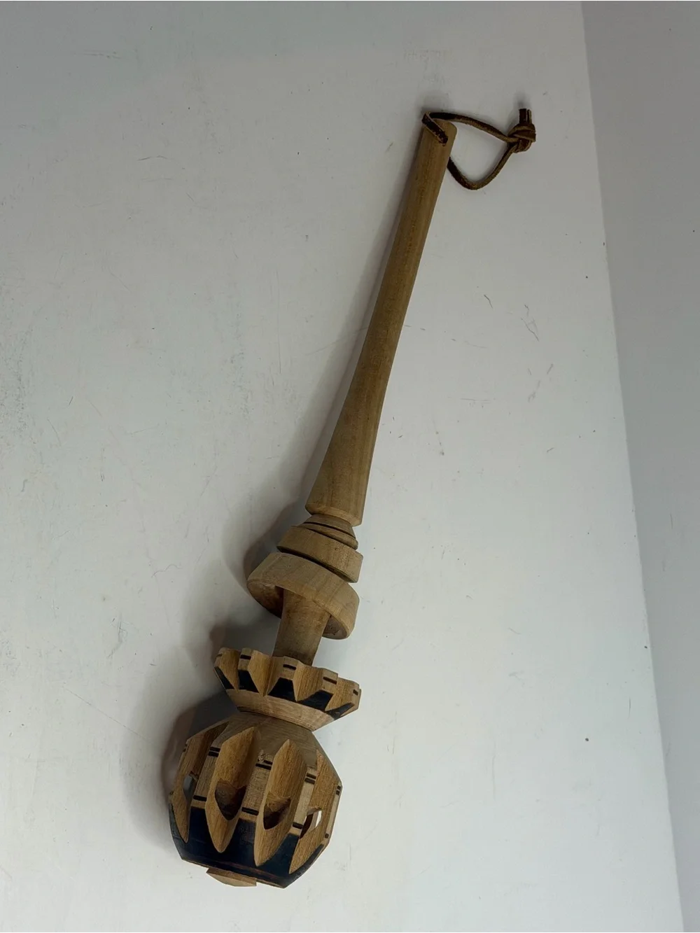 Authentic Hand-Carved Mexican Wooden Molinillo Hot Chocolate Whisk